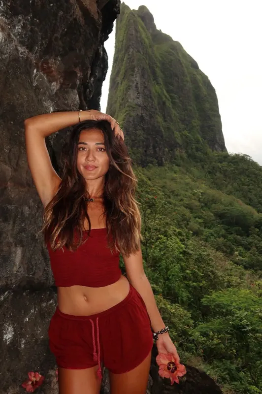 Benoa Swim Moana Shorts in Lychee made by Benoa Swim