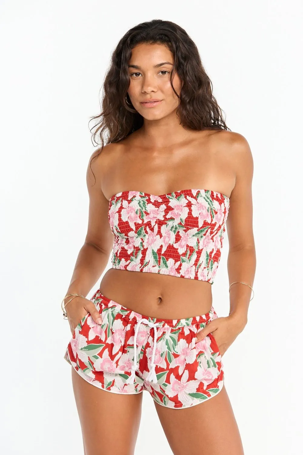 Benoa Swim Moana Shorts in Vintage Orchid sold by Society Bikini