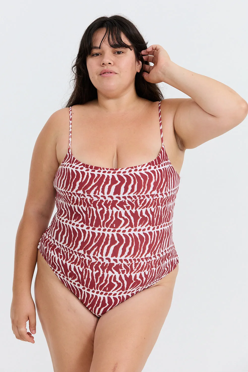 Benoa Curve Swim Makenna One Piece in Miter- Last One sold by Society Bikini