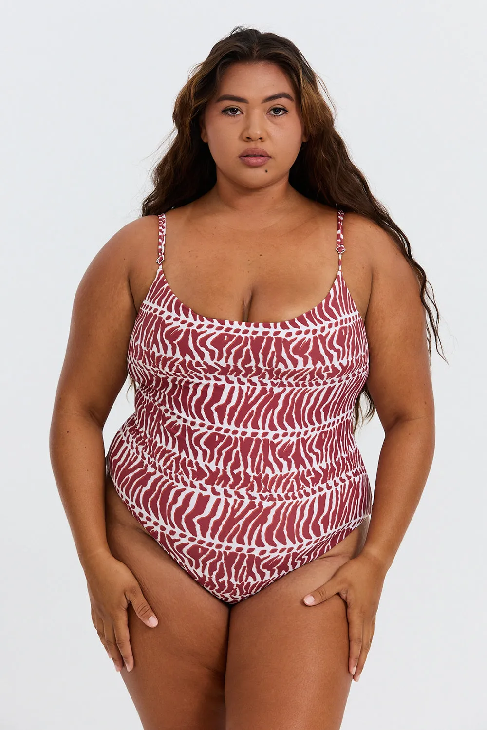 Benoa Curve Swim Makenna One Piece in Miter- Last One sold by Society Bikini product image thumbnail 5