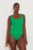 Hunza G Square Neck One Piece in Emerald sold by Society Bikini