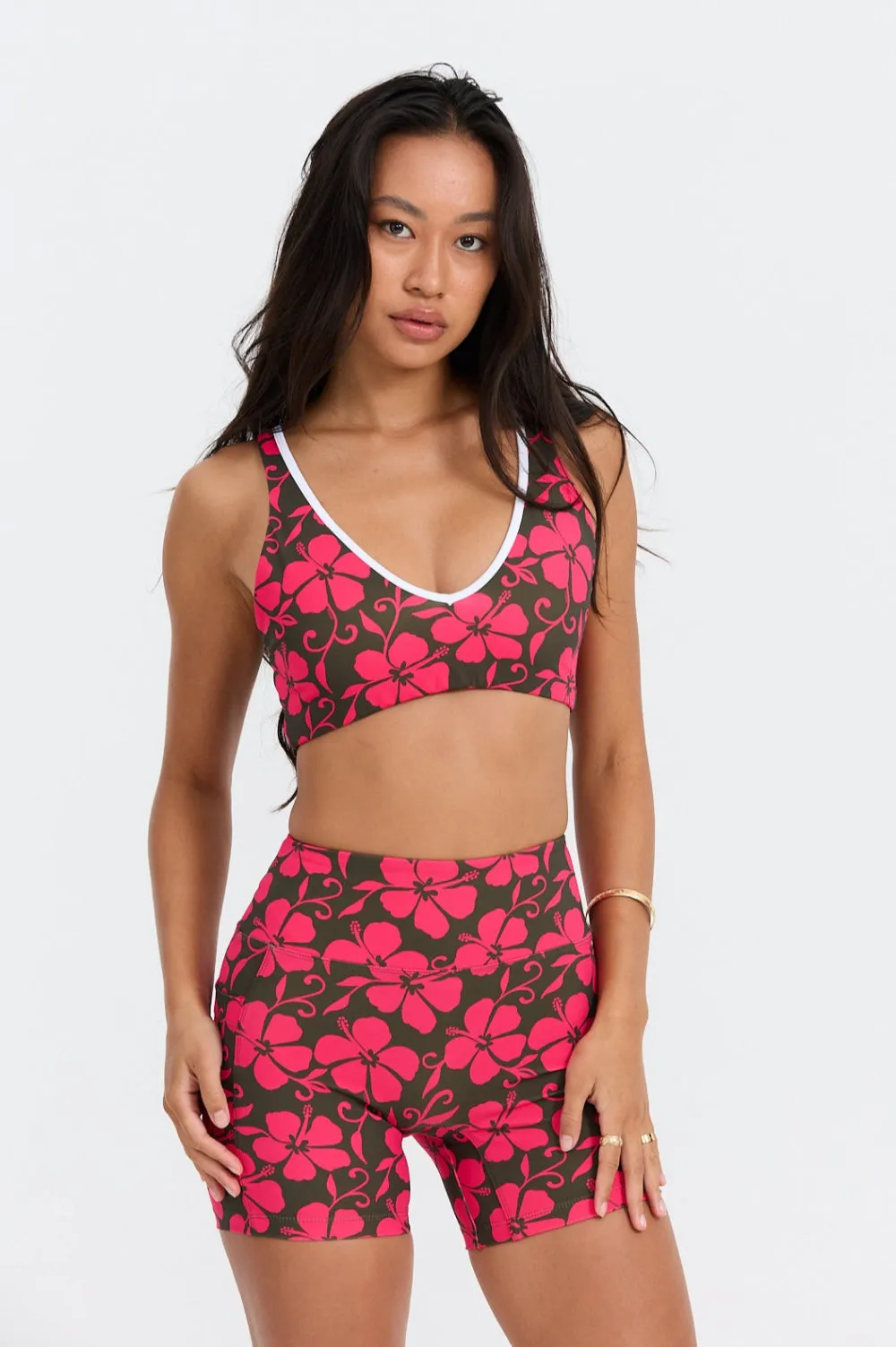Benoa Active Sophia Sports Bra in Pupukea|Pink sold by Society Bikini