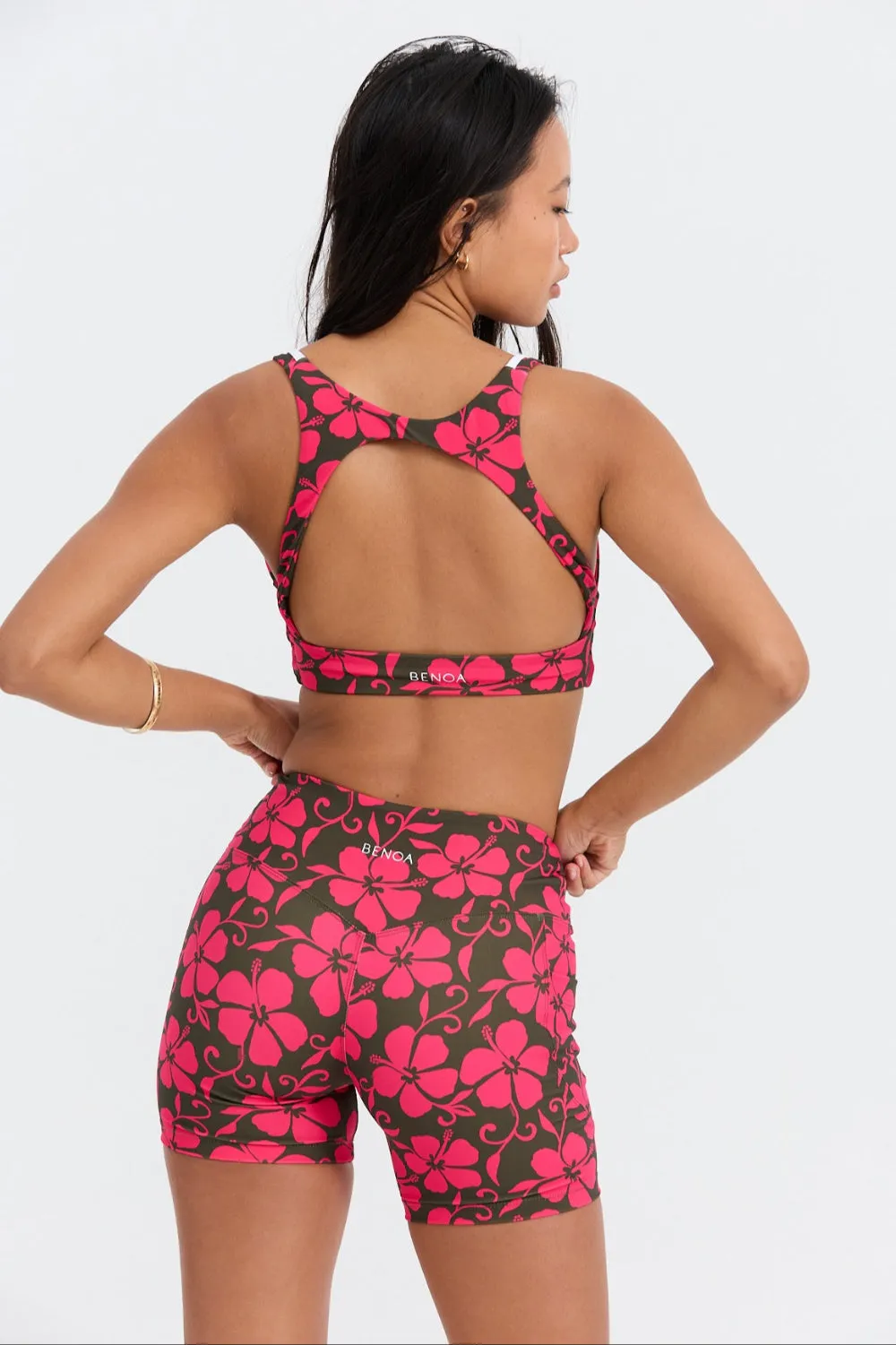 Benoa Active Sophia Sports Bra in Pupukea|Pink sold by Society Bikini product image thumbnail 3