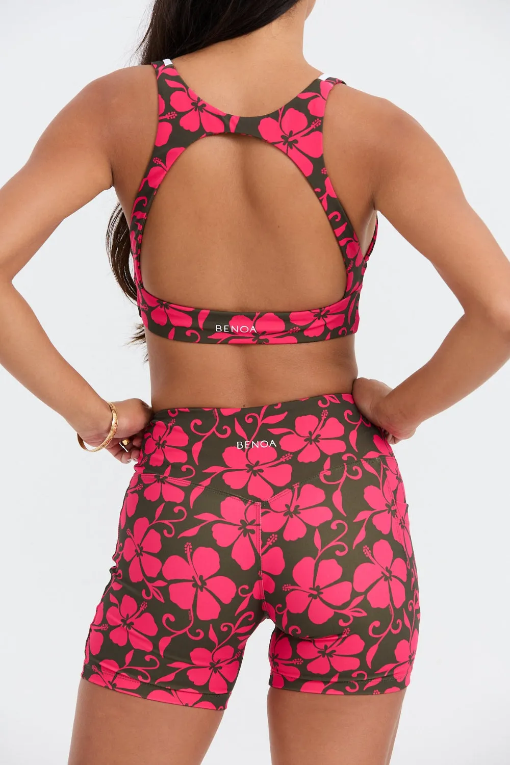 Benoa Active Sophia Sports Bra in Pupukea|Pink sold by Society Bikini product image thumbnail 4
