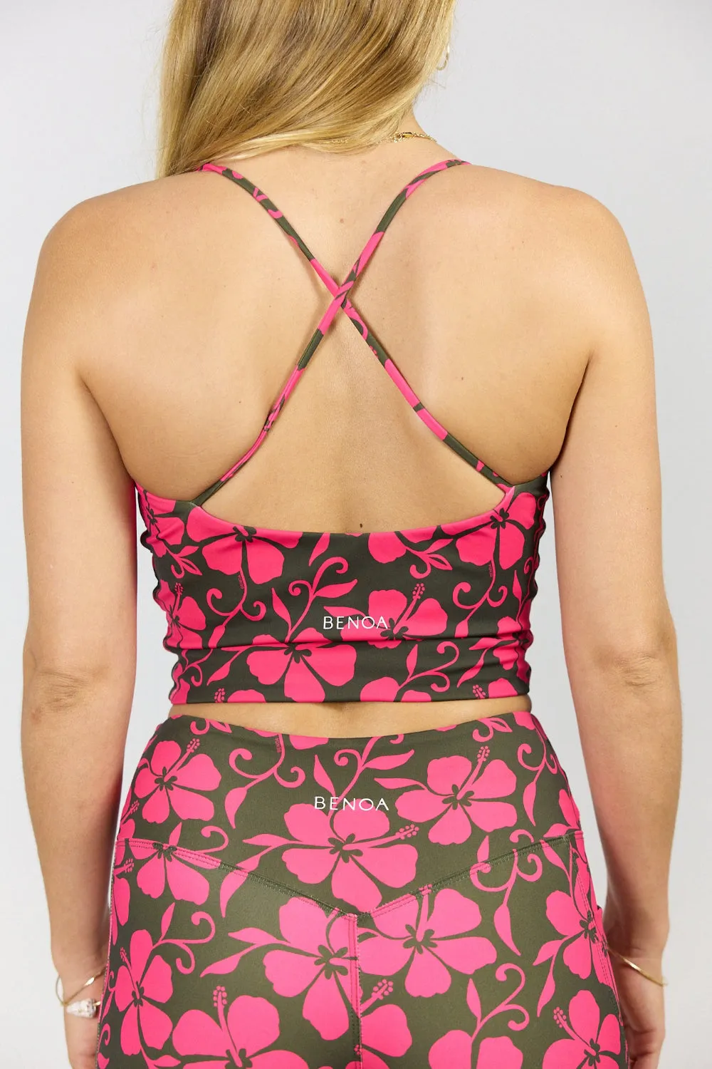 Benoa Active Crossback Tank in Pupukea|Pink- Last Two sold by Society Bikini product image thumbnail 4