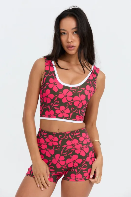 Benoa Active Layered Tank in Pupukea|Pink- Last One made by Benoa Swim