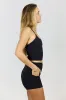 Benoa Active Crossback Tank in Black- Last One sold by Society Bikini