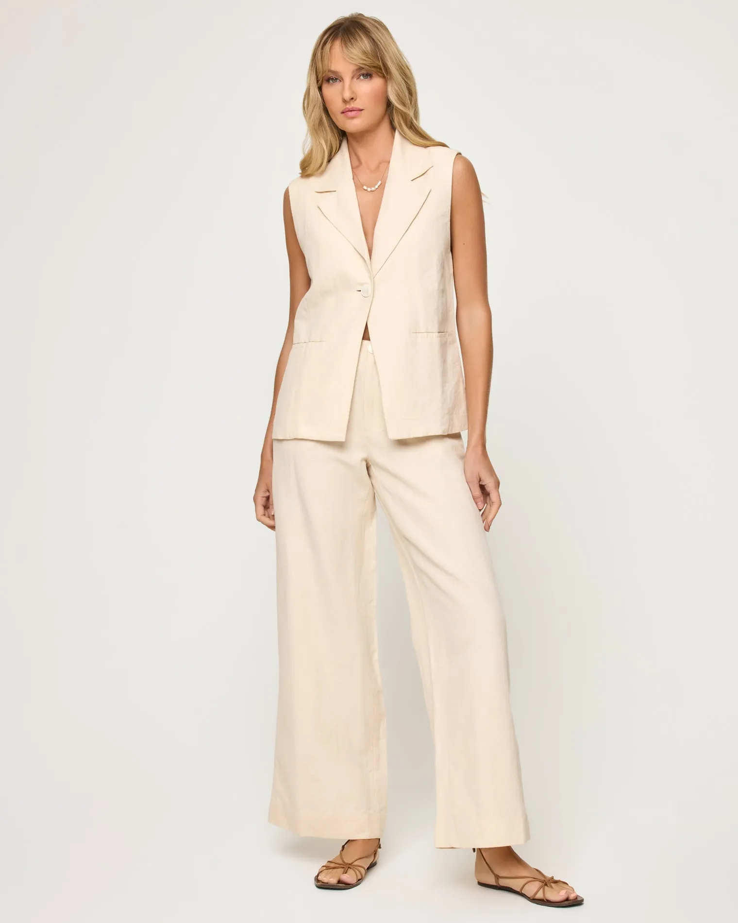 Sofie Trouser - Flax sold by Society Bikini product image thumbnail 4