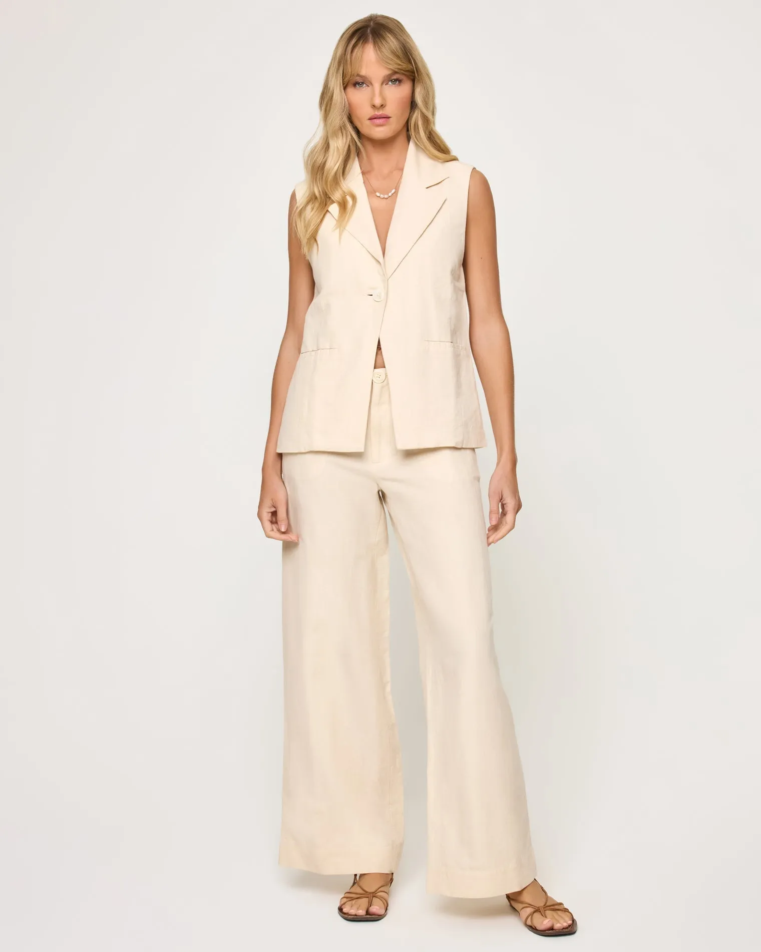 Sofie Trouser - Flax sold by Society Bikini product image thumbnail 2