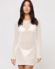 Cleo Cover Up Dress - Cream sold by Society Bikini