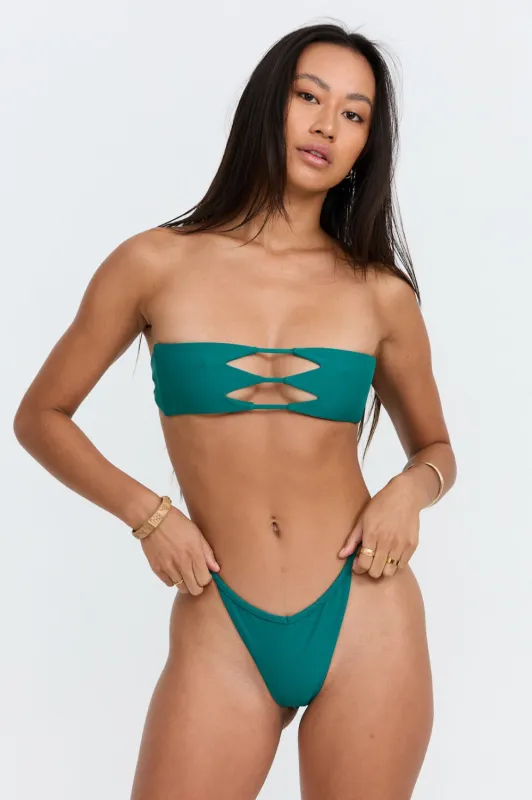Benoa Swim India Top in Lagoon sold by Society Bikini