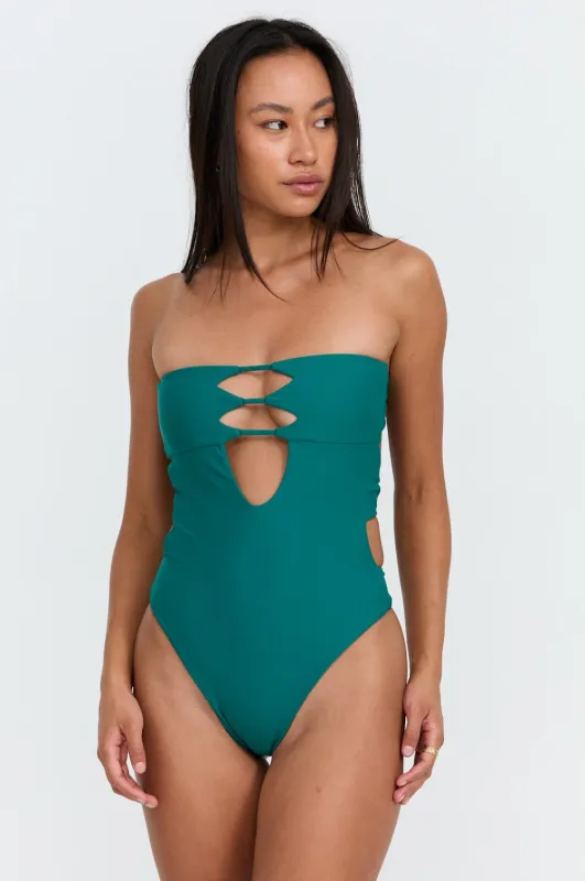 Benoa Swim India One Piece in Lagoon sold by Society Bikini