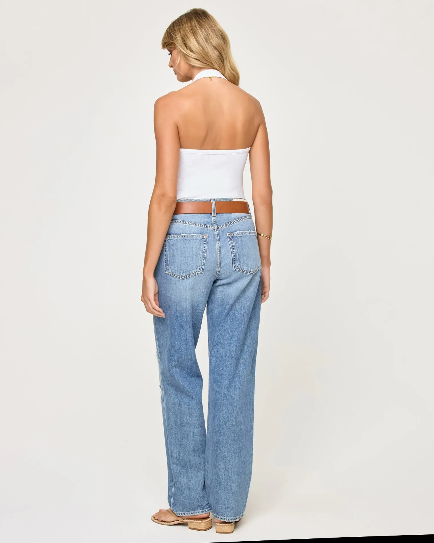 Alyx Halter Tank - White sold by Society Bikini product image thumbnail 5