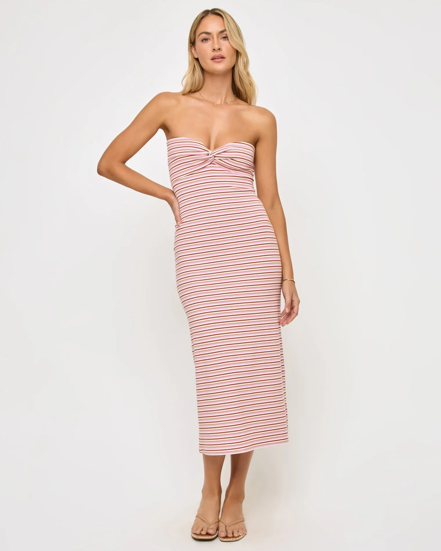 Lisette Dress - Azalea Stripe sold by Society Bikini