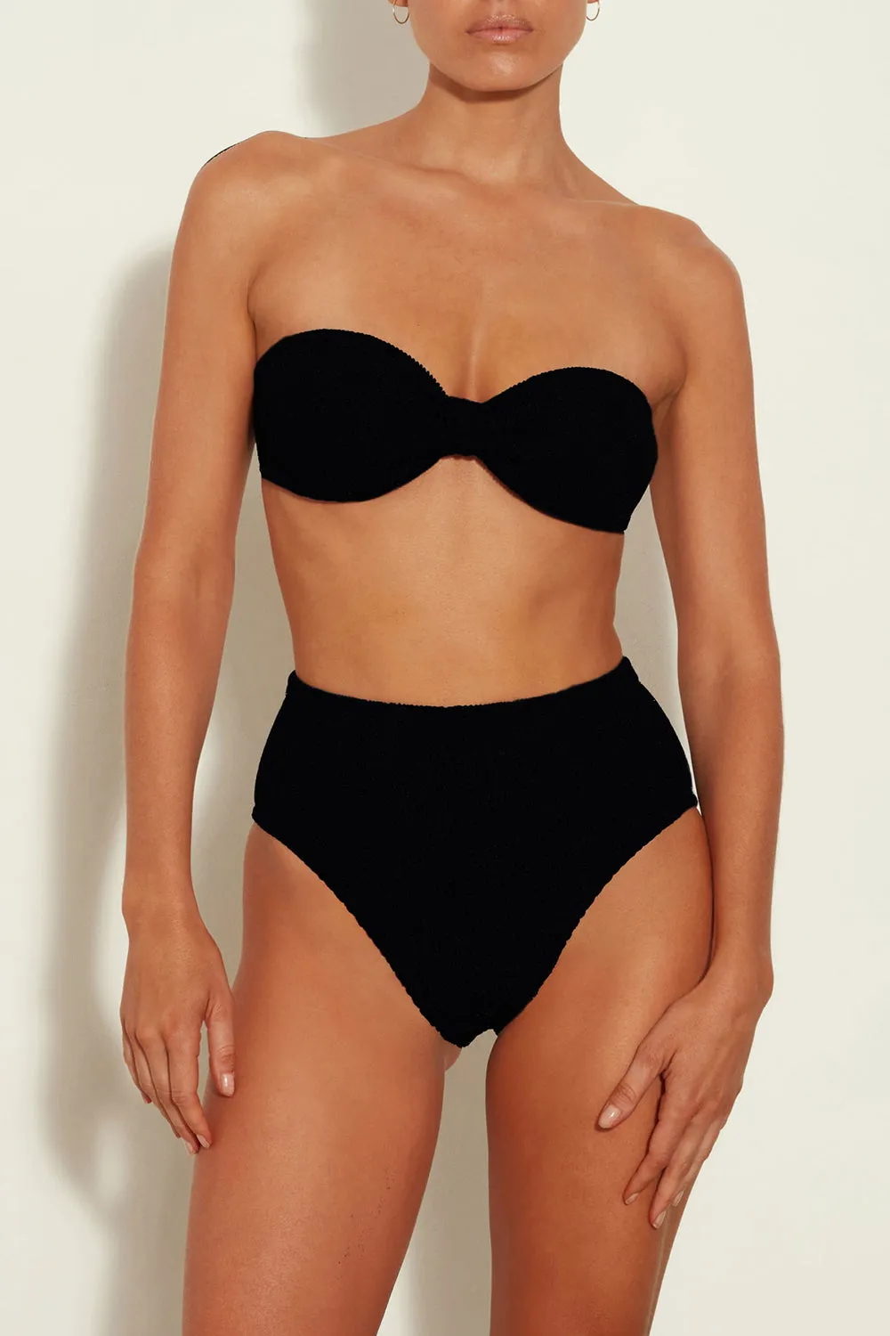 Hunza G Ruby Bikini in Black sold by Society Bikini