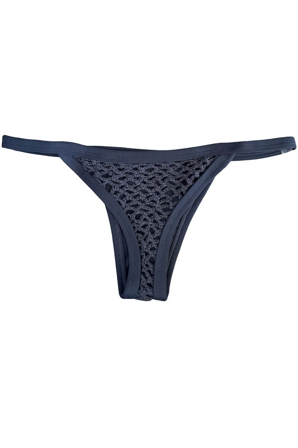 Posh Pua Kainalu Crochet Bottom in Slate- Last One sold by Society Bikini product image thumbnail 2
