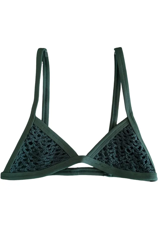 Posh Pua Kainalu Crochet Top in Nahele sold by Society Bikini