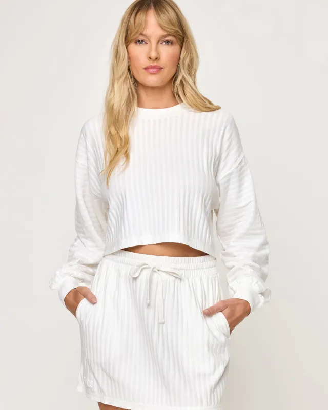 Half Court Pullover - White made by l*space