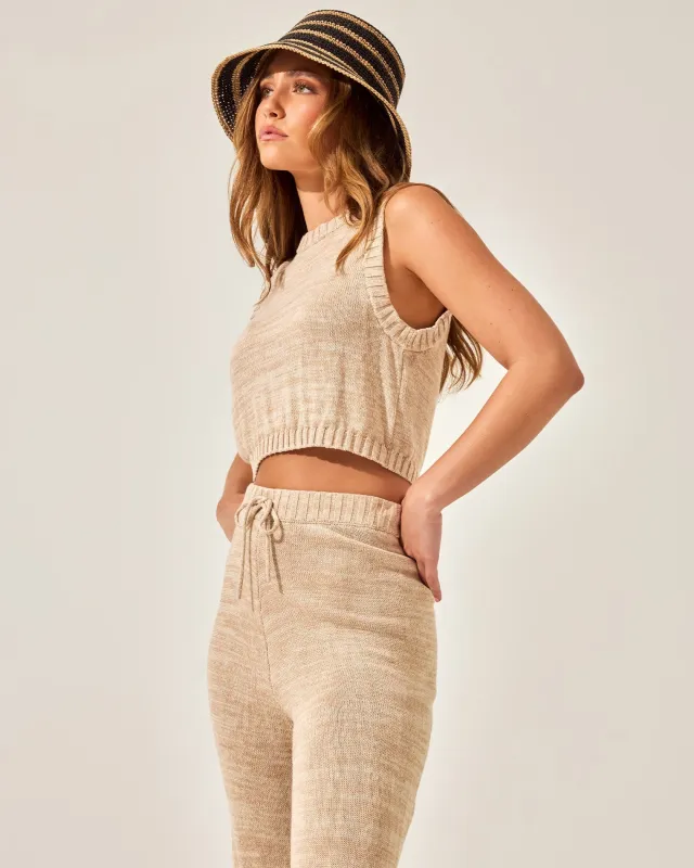 En Route Top - Heather Oatmeal sold by Society Bikini