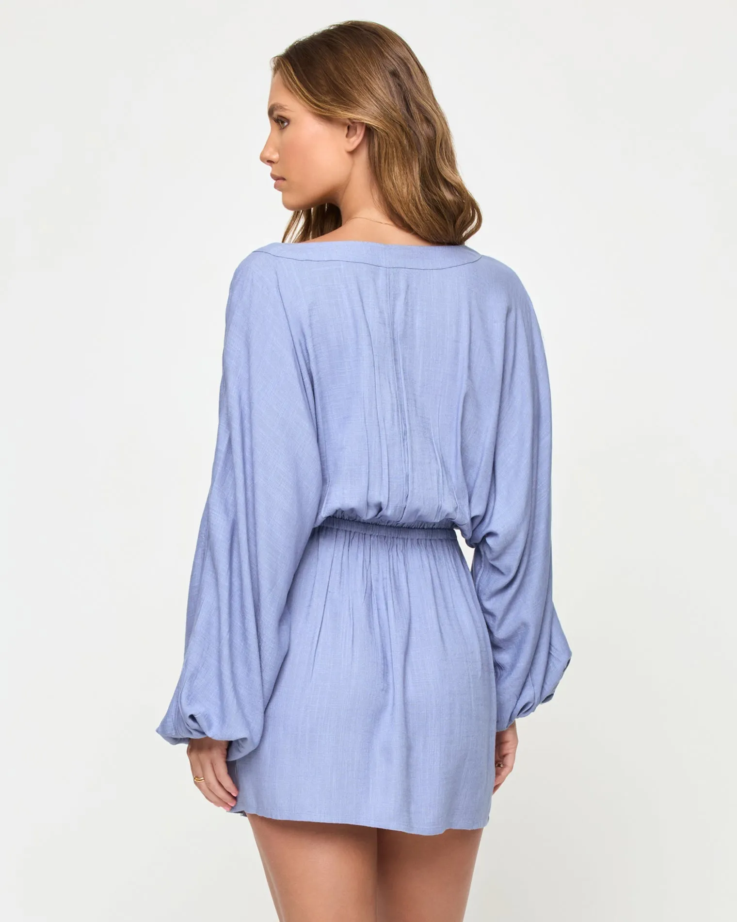 Deia Mini Dress - Chambray sold by Society Bikini product image thumbnail 4