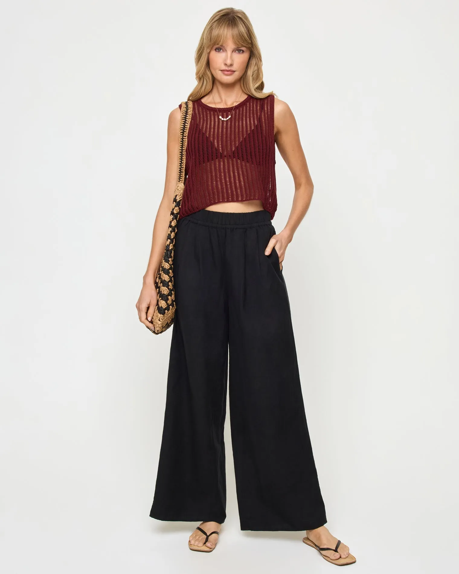 Sander Top - Sangria sold by Society Bikini product image thumbnail 2