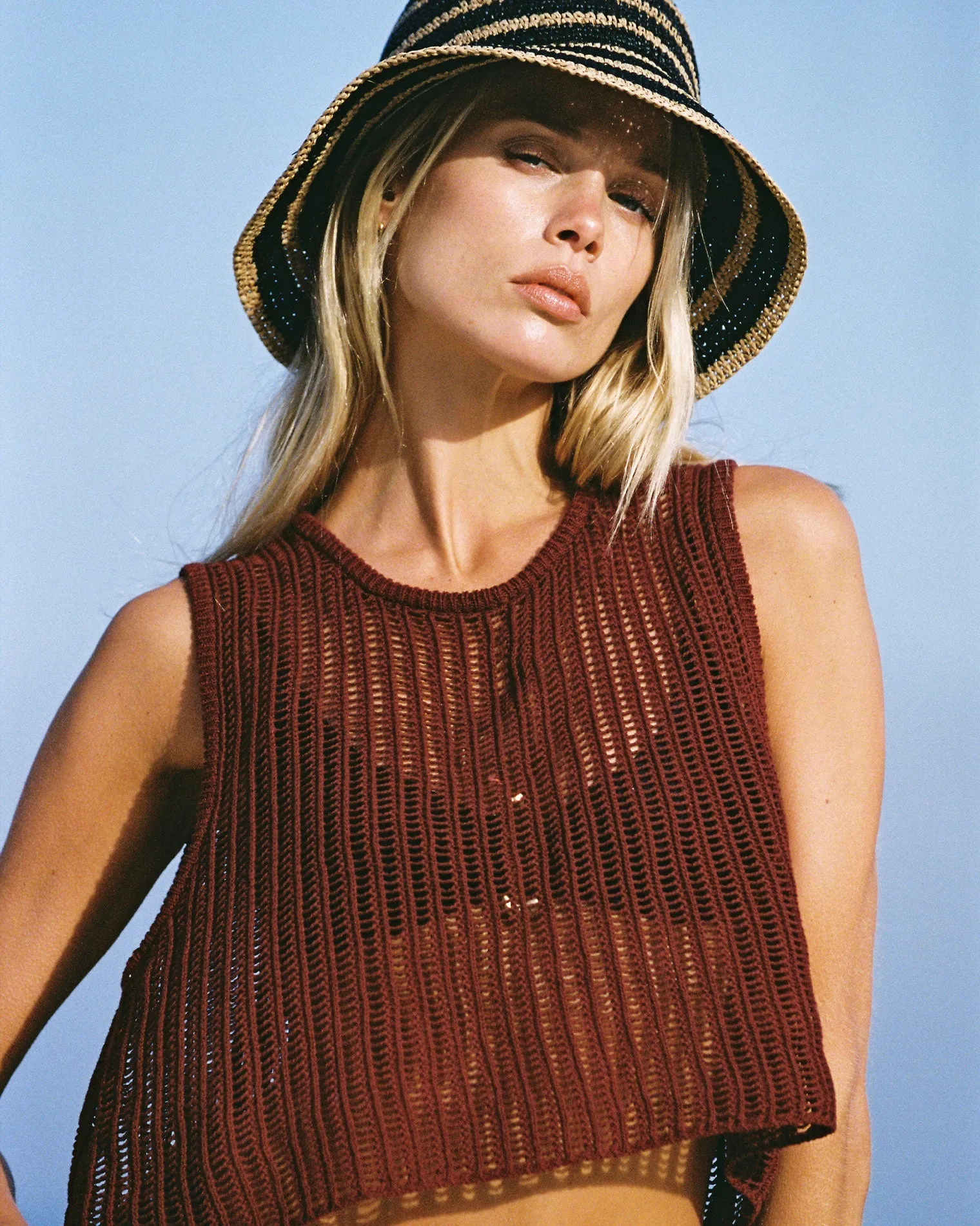 Sander Top - Sangria sold by Society Bikini