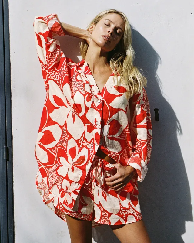 Rio Tunic - Hibiscus Bloom sold by Society Bikini