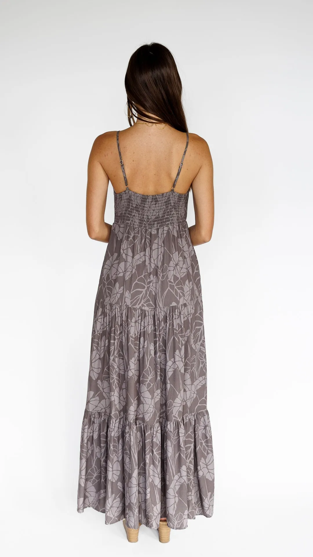 Kalo Patch / Haleiwa Maxi Dress/ Earth sold by Society Bikini product image thumbnail 3