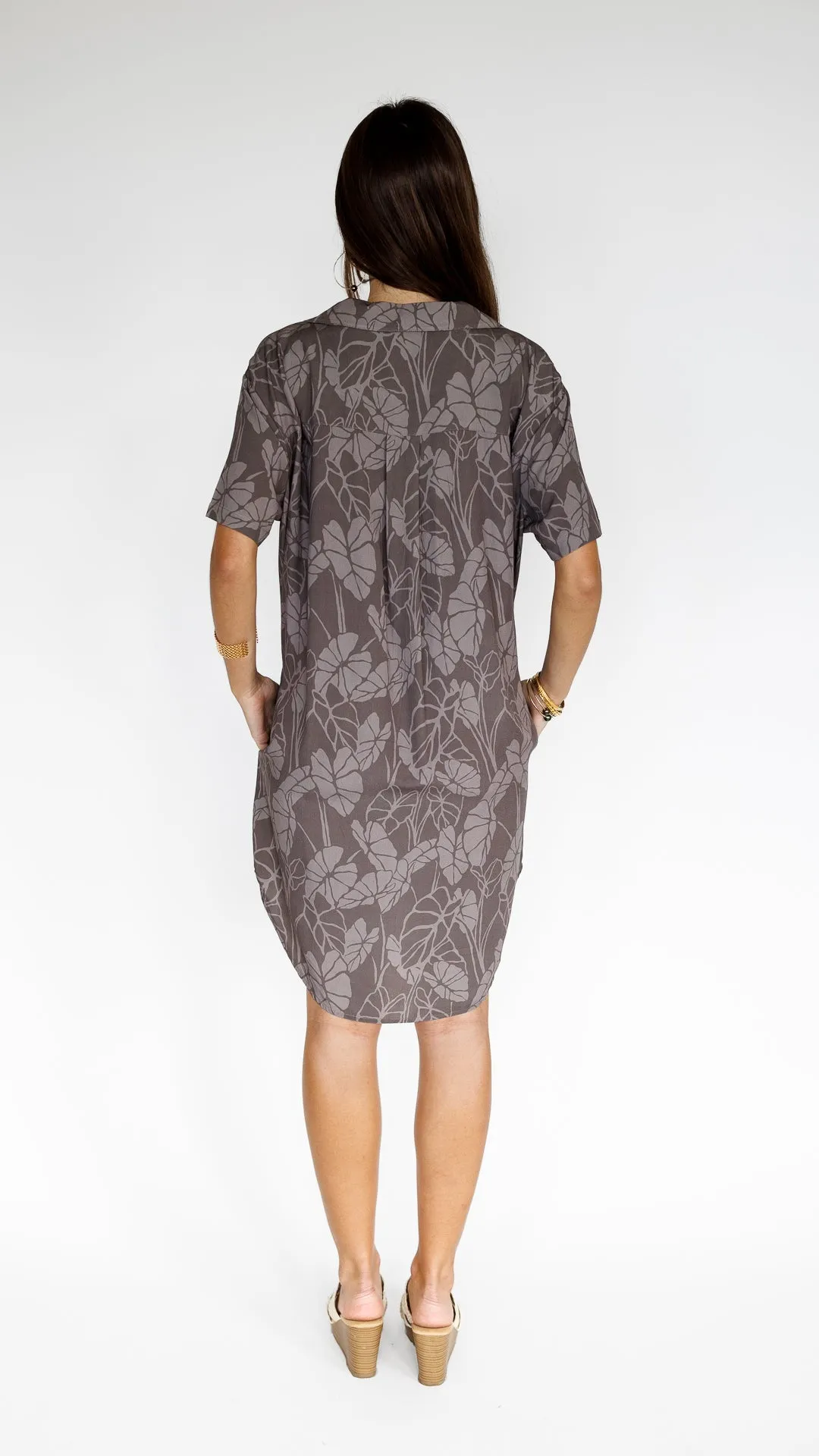 Kalo Patch / Paia Shirt Dress / Earth sold by Society Bikini product image thumbnail 3