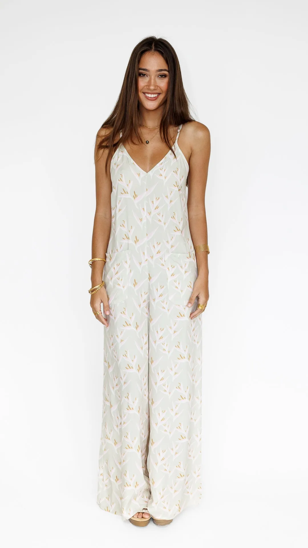 Heliconia / Haiku Jumpsuit / Mint sold by Society Bikini product image thumbnail 5