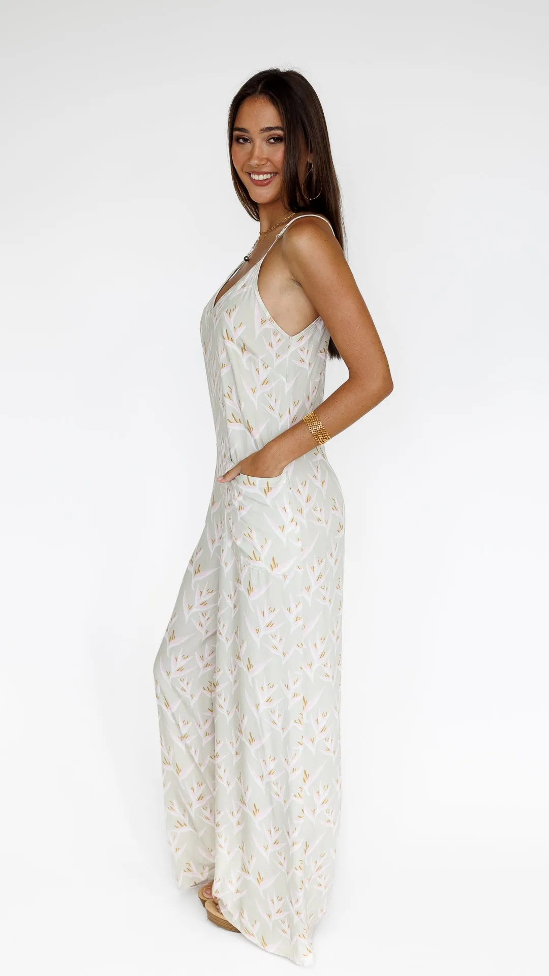 Heliconia / Haiku Jumpsuit / Mint sold by Society Bikini product image thumbnail 2