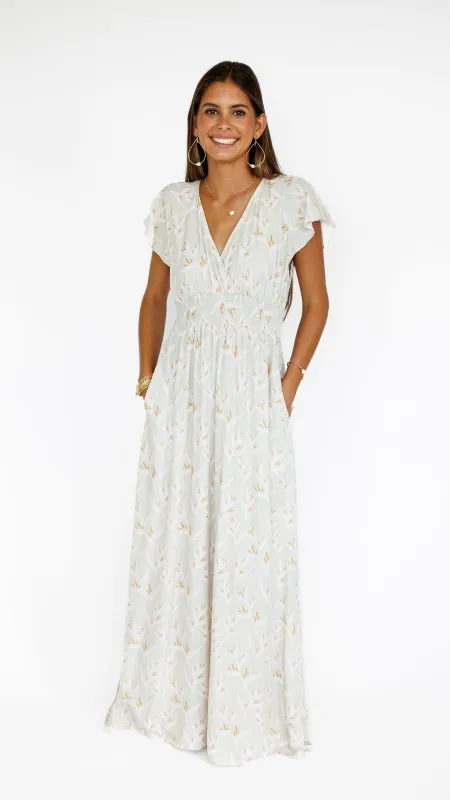 Heliconia / Moana Maxi Dress / Mint sold by Society Bikini