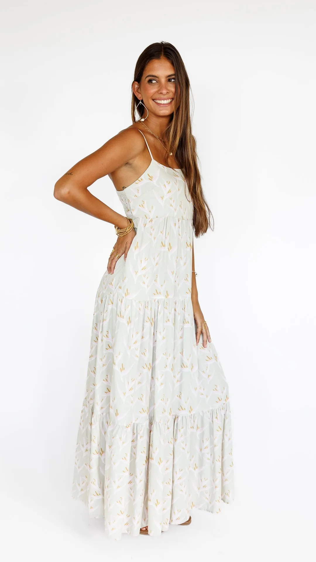 Heliconia / Haleiwa Maxi Dress / Mint sold by Society Bikini product image thumbnail 4