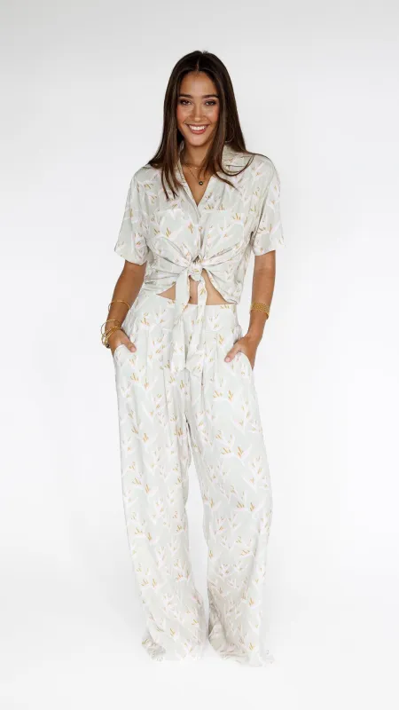 Heliconia / Hele Tie-Top / Mint sold by Society Bikini