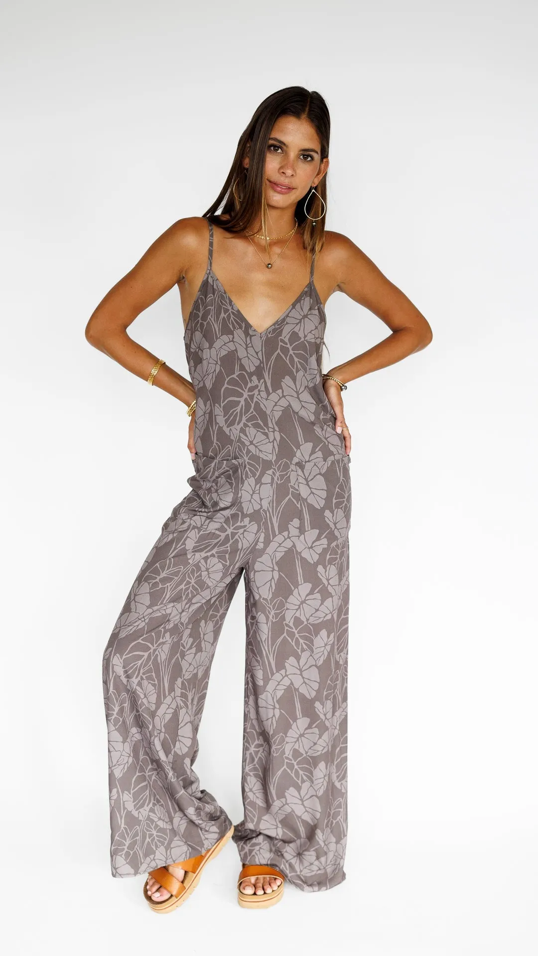 Kalo Patch / Haiku Jumpsuit / Earth sold by Society Bikini product image thumbnail 5