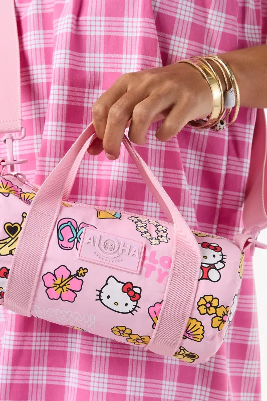 ALOHA x Hello Kitty Collection Hawaii Kawaii Icons Mini Mini Duffle in Pink sold by Society Bikini