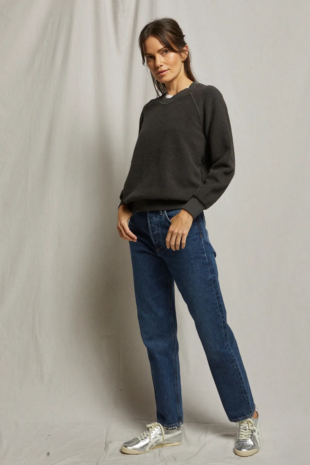Ziggy Sweatshirt in Vintage Black sold by Society Bikini