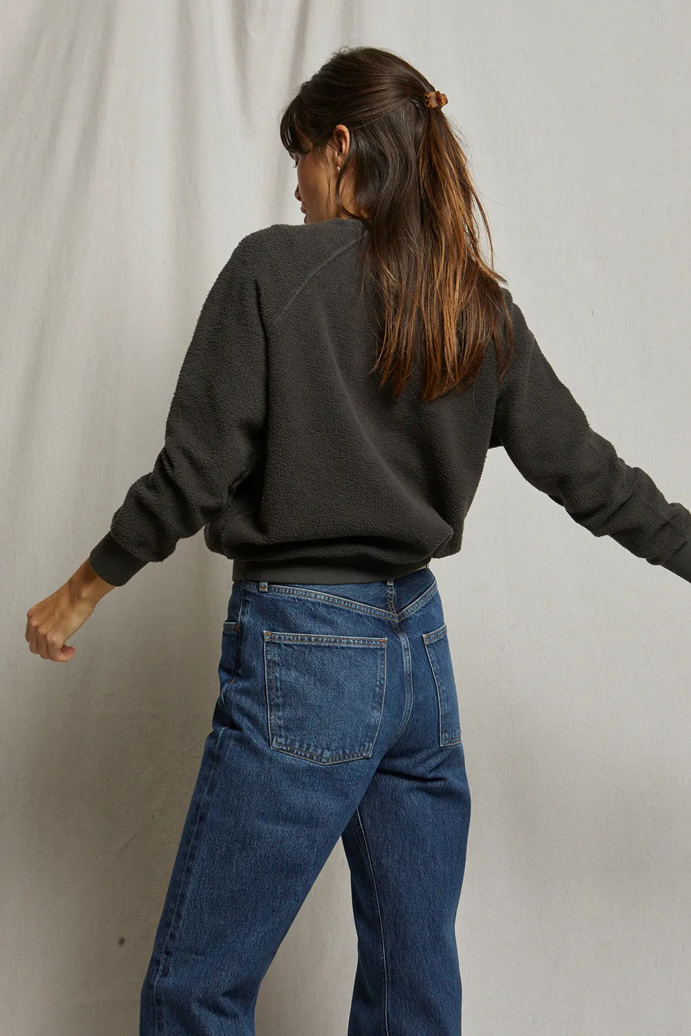 Ziggy Sweatshirt in Vintage Black sold by Society Bikini product image thumbnail 3