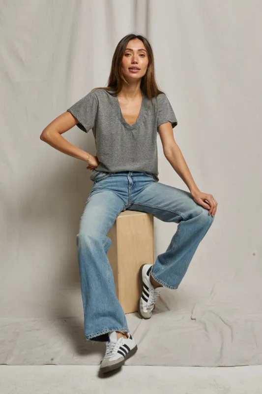 Hendrix Tee in Heather Grey sold by Society Bikini