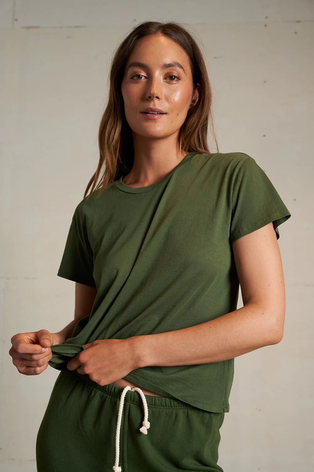 Harley Tee in Fern Green sold by Society Bikini product image thumbnail 4