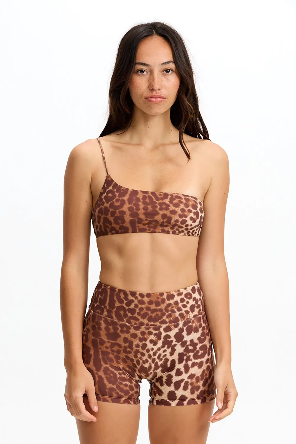 Benoa Active One Shoulder Sports Bra in Sahara sold by Society Bikini product image thumbnail 3