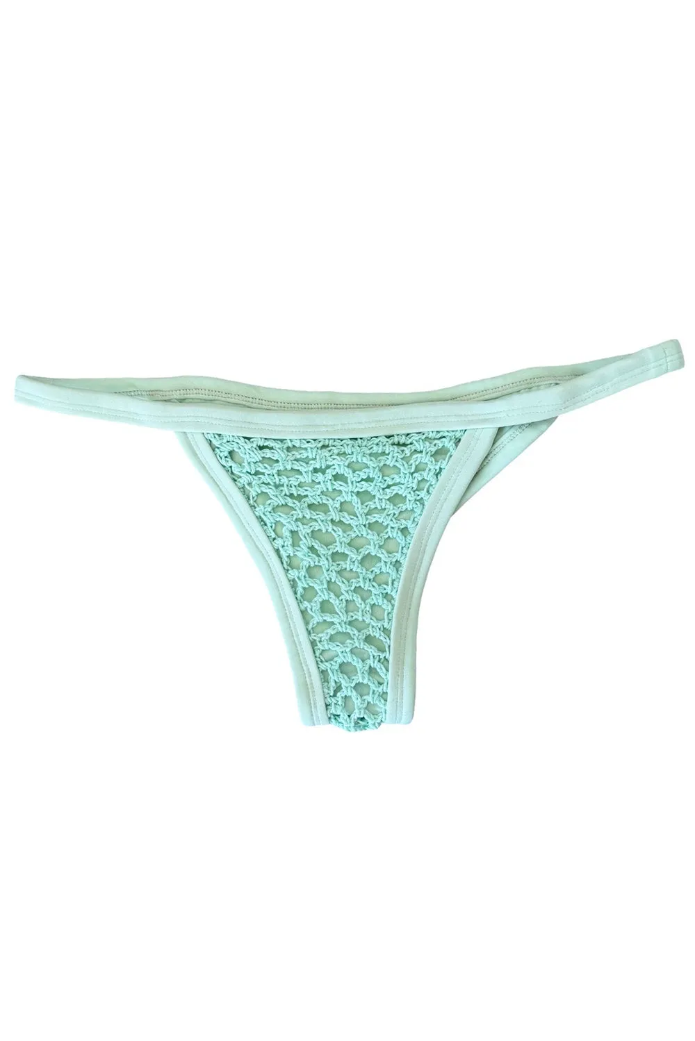 Posh Pua Kainalu Crochet Bottom in Melon sold by Society Bikini