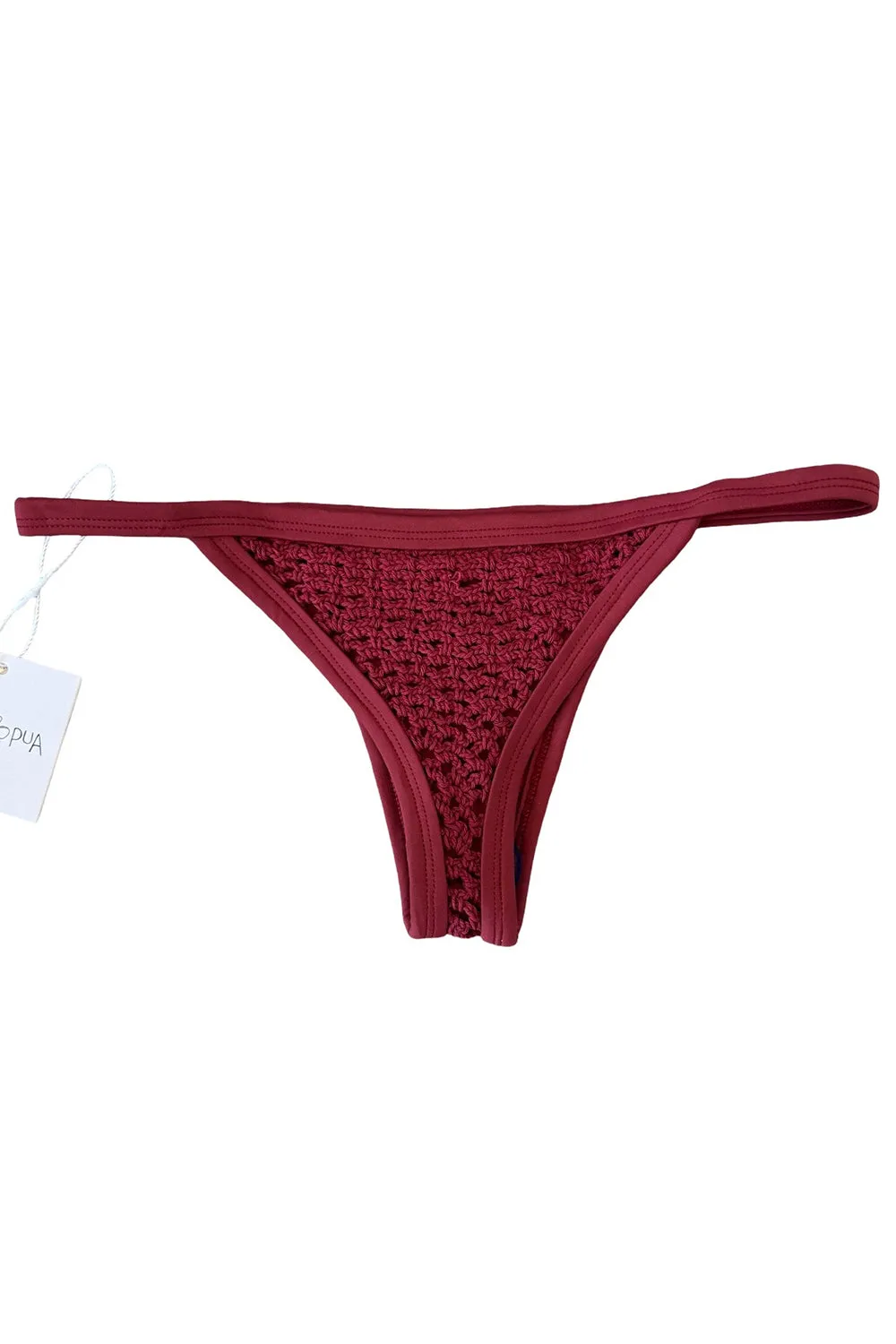 Posh Pua Kainalu Crochet Bottom in Terracotta sold by Society Bikini product image thumbnail 2
