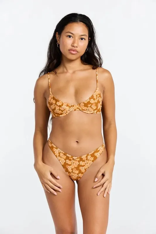 Benoa Swim Johnny Bottom in Lei- Last One sold by Society Bikini