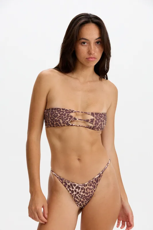 Benoa Swim India Top in Sahara sold by Society Bikini