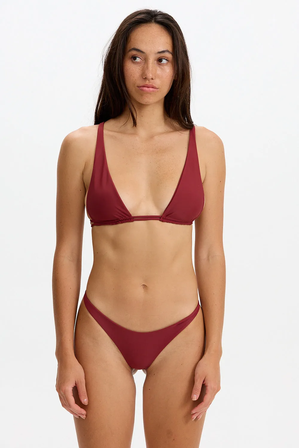 Benoa Swim Alana Bottom in Cherry sold by Society Bikini product image thumbnail 3