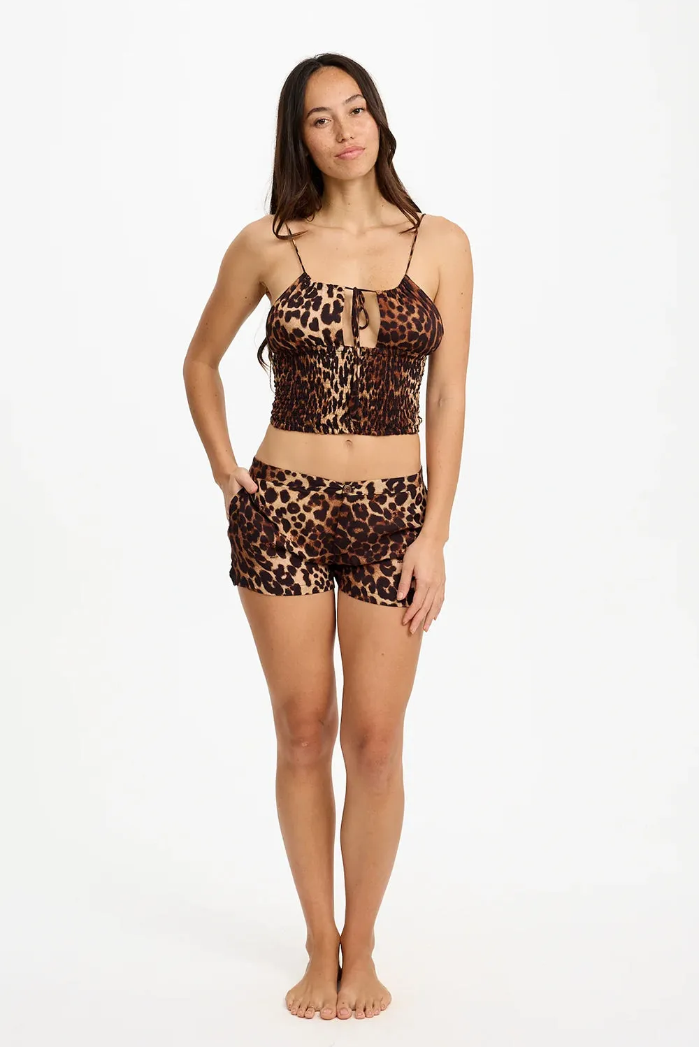 Benoa Swim Coco Shorts in Sahara sold by Society Bikini