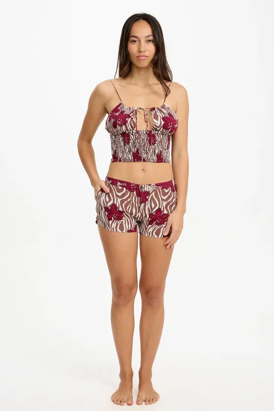 Benoa Swim Coco Shorts in Diva made by Benoa Swim
