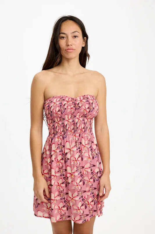 Benoa Swim Caitie Mini Dress in Bloom made by Benoa Swim