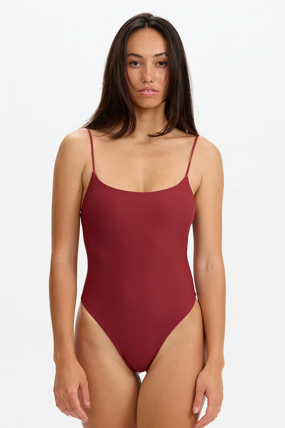 Benoa Swim Makenna One Piece in Cherry sold by Society Bikini
